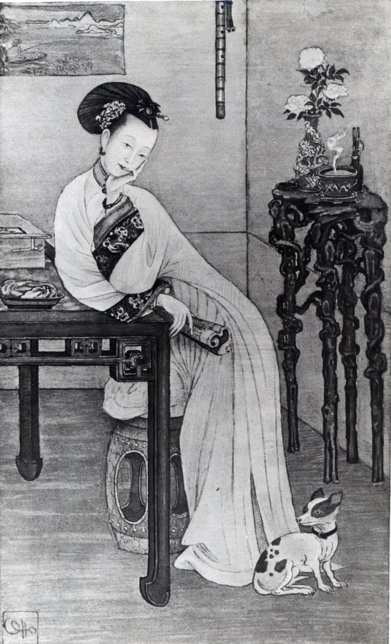 Cesarzowa Wdowa Cixi (lito) autorstwa School Chinese