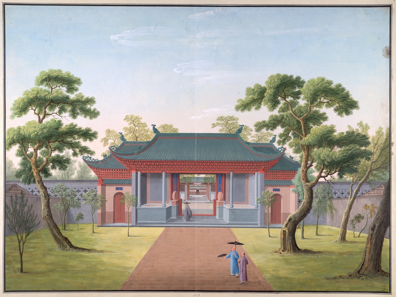 Świątynia Honam — brama wejściowa autorstwa School Chinese