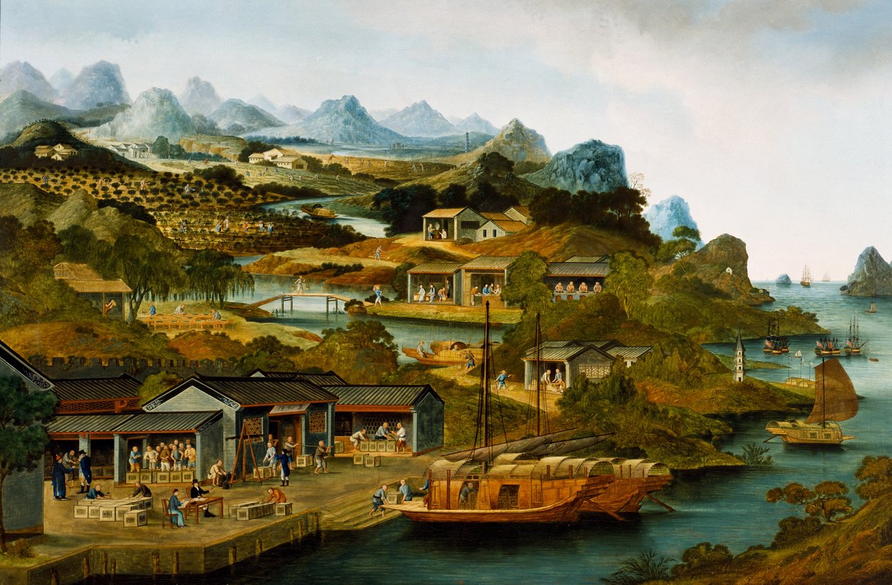 Produkcja herbaty w Chinach, Guangzhou, Chiny autorstwa School Chinese