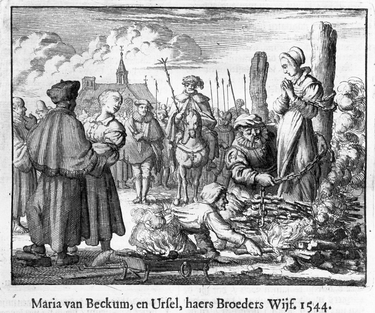 Spalenie Marii i Ursuli van Beckum, Deventer autorstwa School Dutch