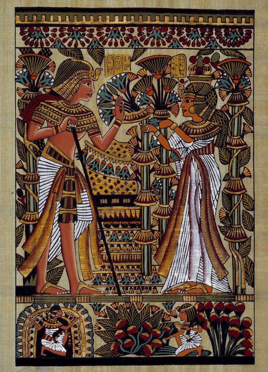 Egipski antyk: ofiara dla faraona. Papirus, Nowe Imperium autorstwa School Egyptian
