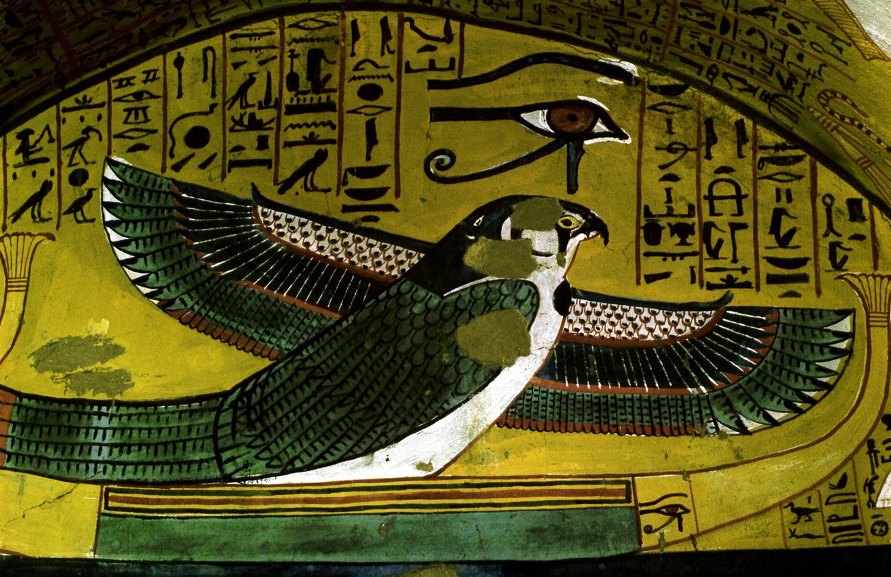 Luksor – Teby: Strona internetowa DEIR EL MEDINEH. Wieś i nekropolia rzemieślników. Fragment grobu z XVIII dynastii. autorstwa School Egyptian