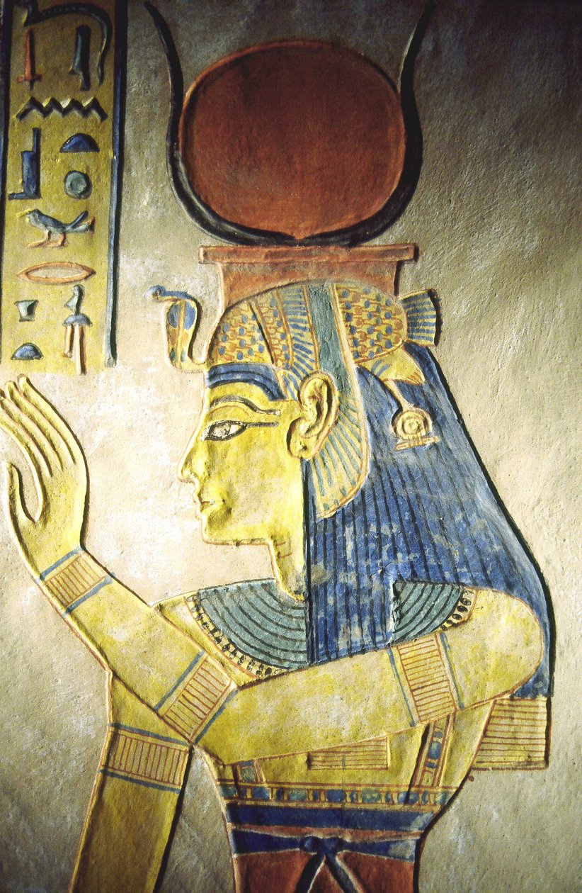 Luksor, Teby: lewy brzeg NIL. Dolina Królowych. Grób syna RAMZESA II, XX dynastia. autorstwa School Egyptian