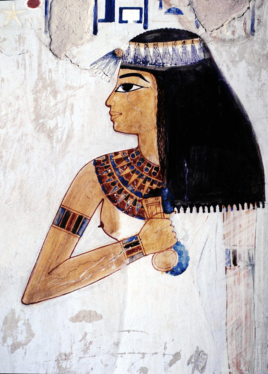 Luksor, Teby: Zachodni Brzeg, Necropole des Nobles, Vallee des Nobles. Grobowiec Menny (18. dynastia). autorstwa School Egyptian