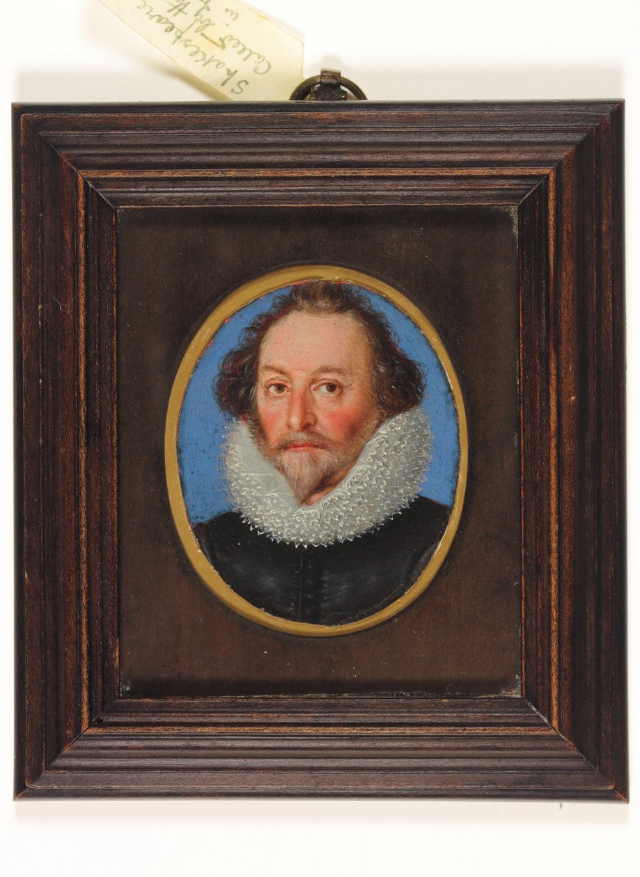 Pan William Shakespeare (akwarela na welinie) autorstwa School English