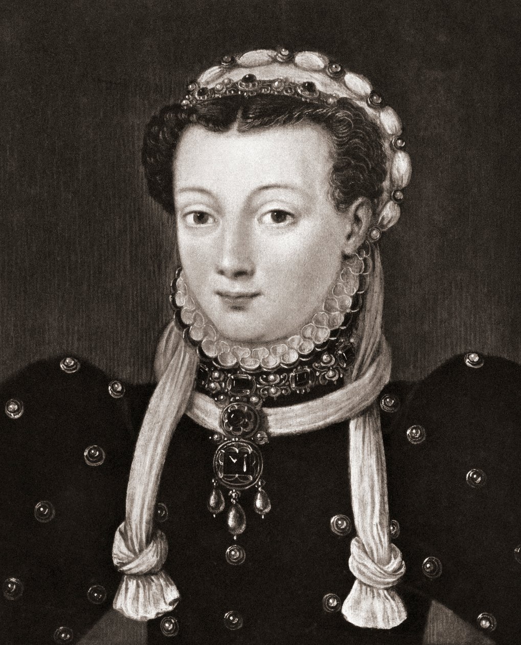 Anna van Egmont, alias Anna van Buren (druk) autorstwa School English