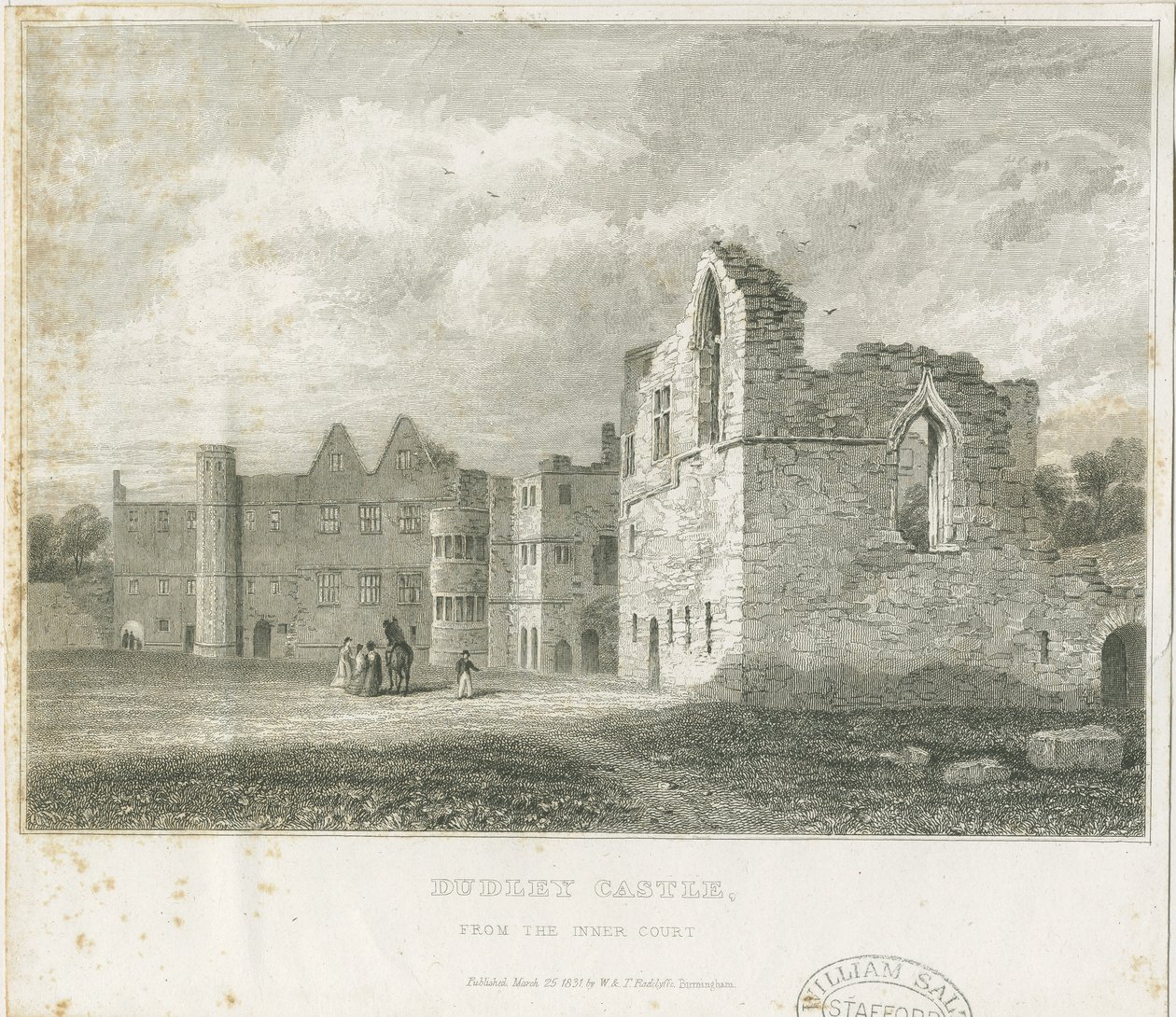 Dudley Castle - The Keep: grawerowanie, nd [c1831] (druk) autorstwa School English