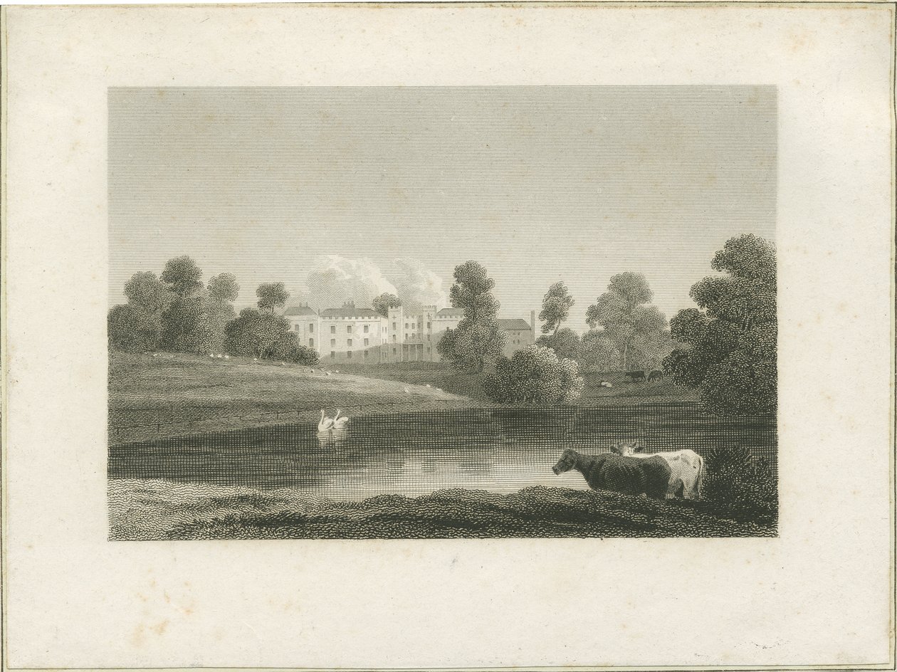 Enville Hall: grawerowanie i [?koniec XVIII wieku] (druk) autorstwa School English