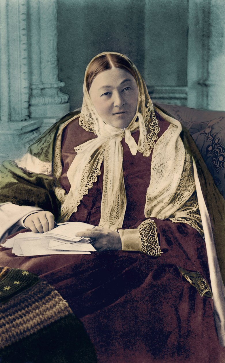 Florence Nightingale, ilustracja z książki "The Bookman autorstwa School English