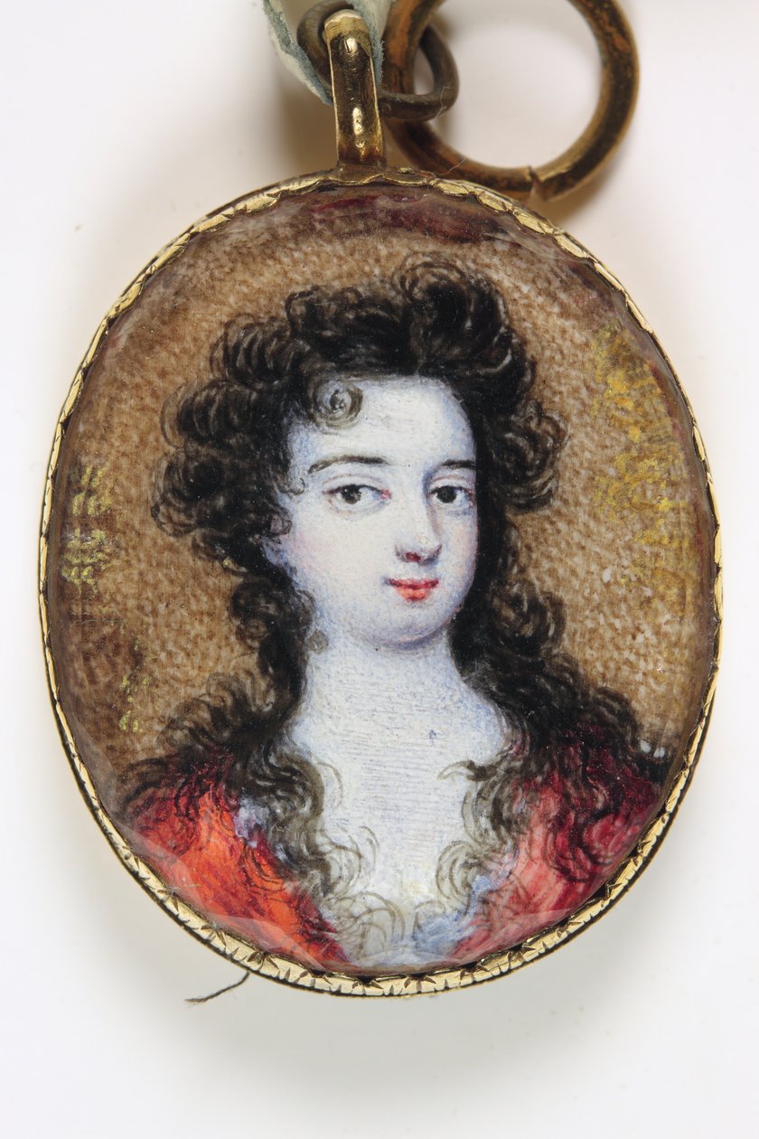 Lady Mary Lennard lub (prawdopodobnie) Lady Anne Lennard w czerwonej sukience autorstwa School English