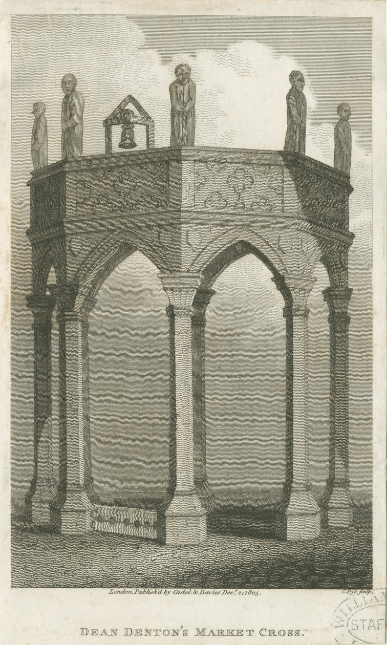 Lichfield - Rynek: grawerowanie, bd [c 1805] (druk) autorstwa School English