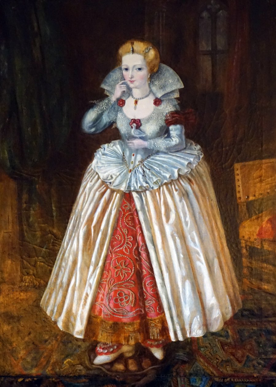 Portret „Perfekcyjnej żony” (olej na płótnie) autorstwa School English