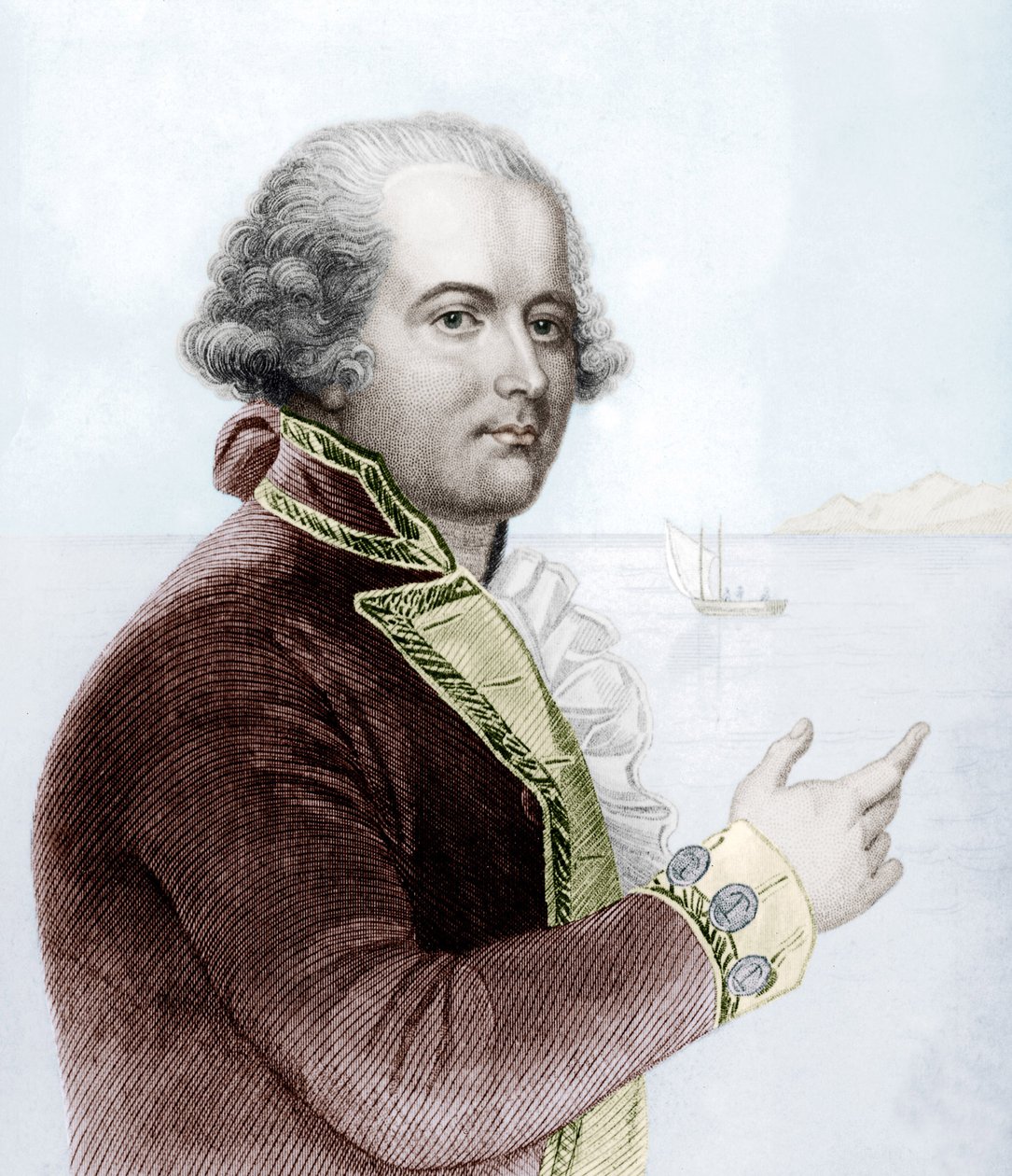 William Bligh (grawerowanie kolorem) autorstwa School English