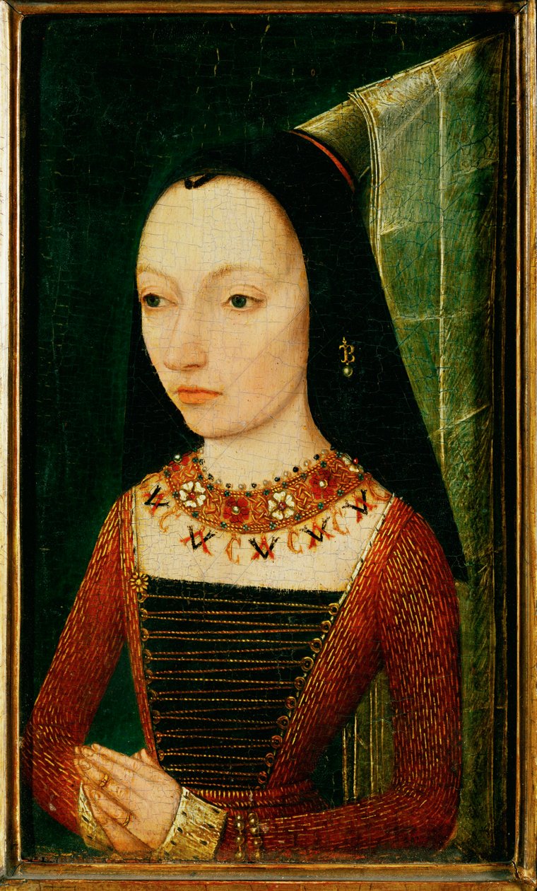 Małgorzata z Yorku, żona Karola Śmiałego ... autorstwa School Flemish