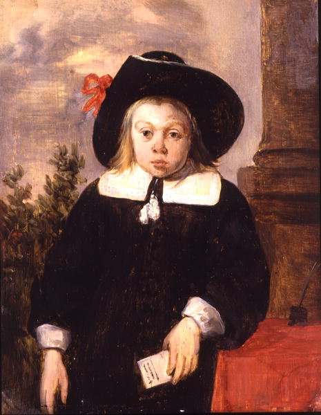 Portret chłopca, ok. 1650 (olej na desce) autorstwa School Flemish