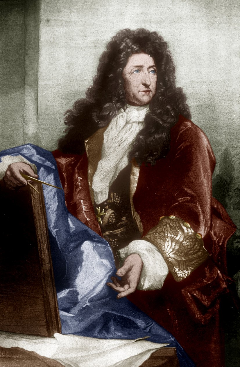 Andre Le Notre (1613-1700) (rycina) autorstwa School French