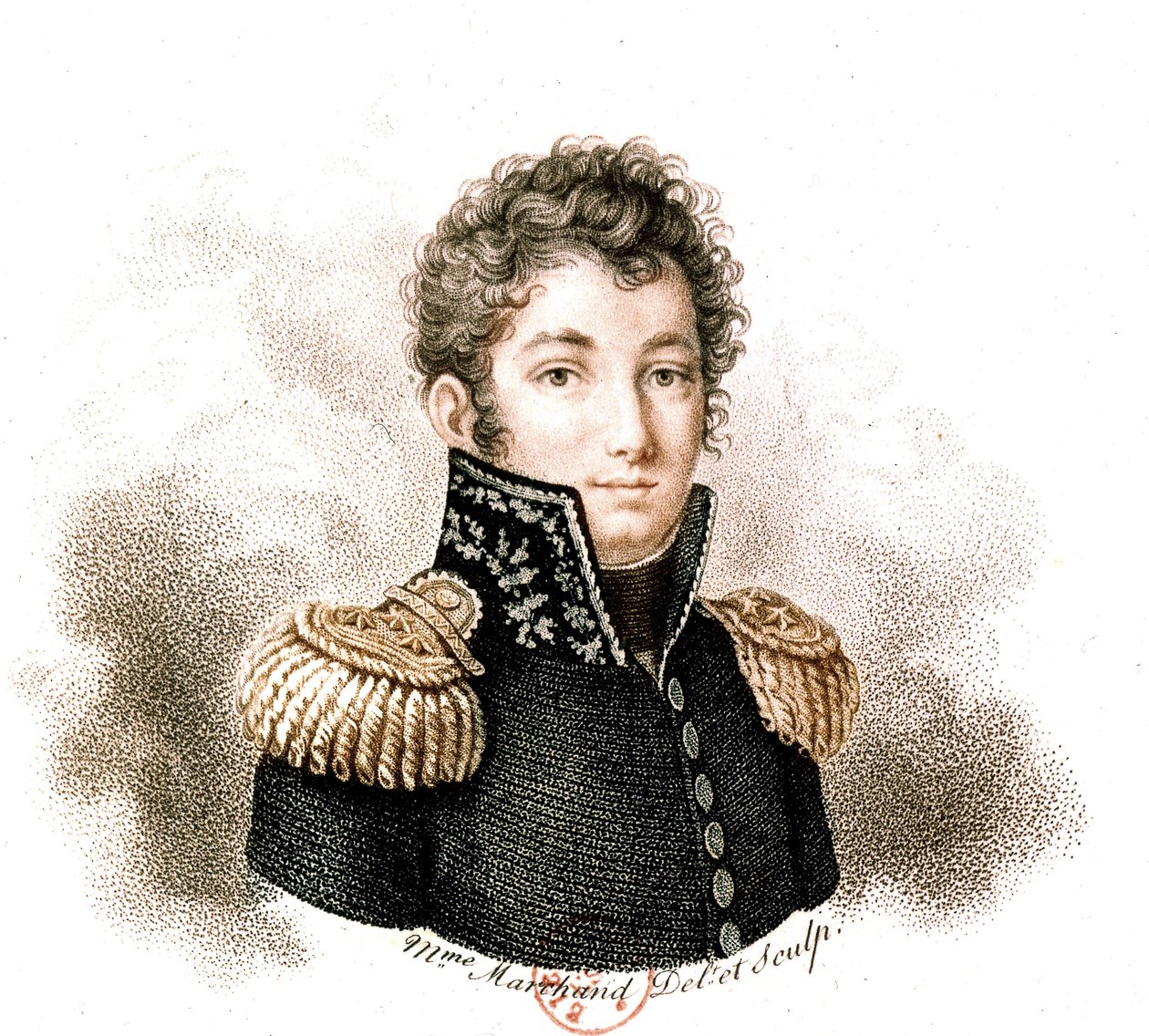 Charles Melchior-Artus Marquis de Bonchamps (kolorystyka) autorstwa School French
