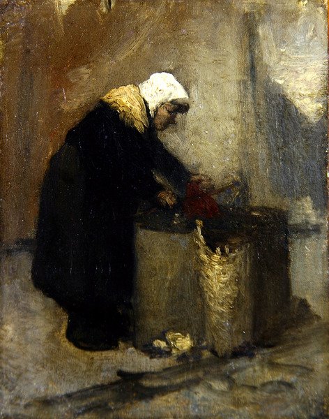 Szyfoniera (olej na płótnie) autorstwa School French
