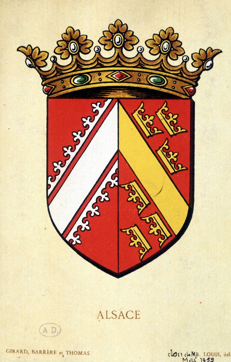 Herb Alzacji autorstwa School French