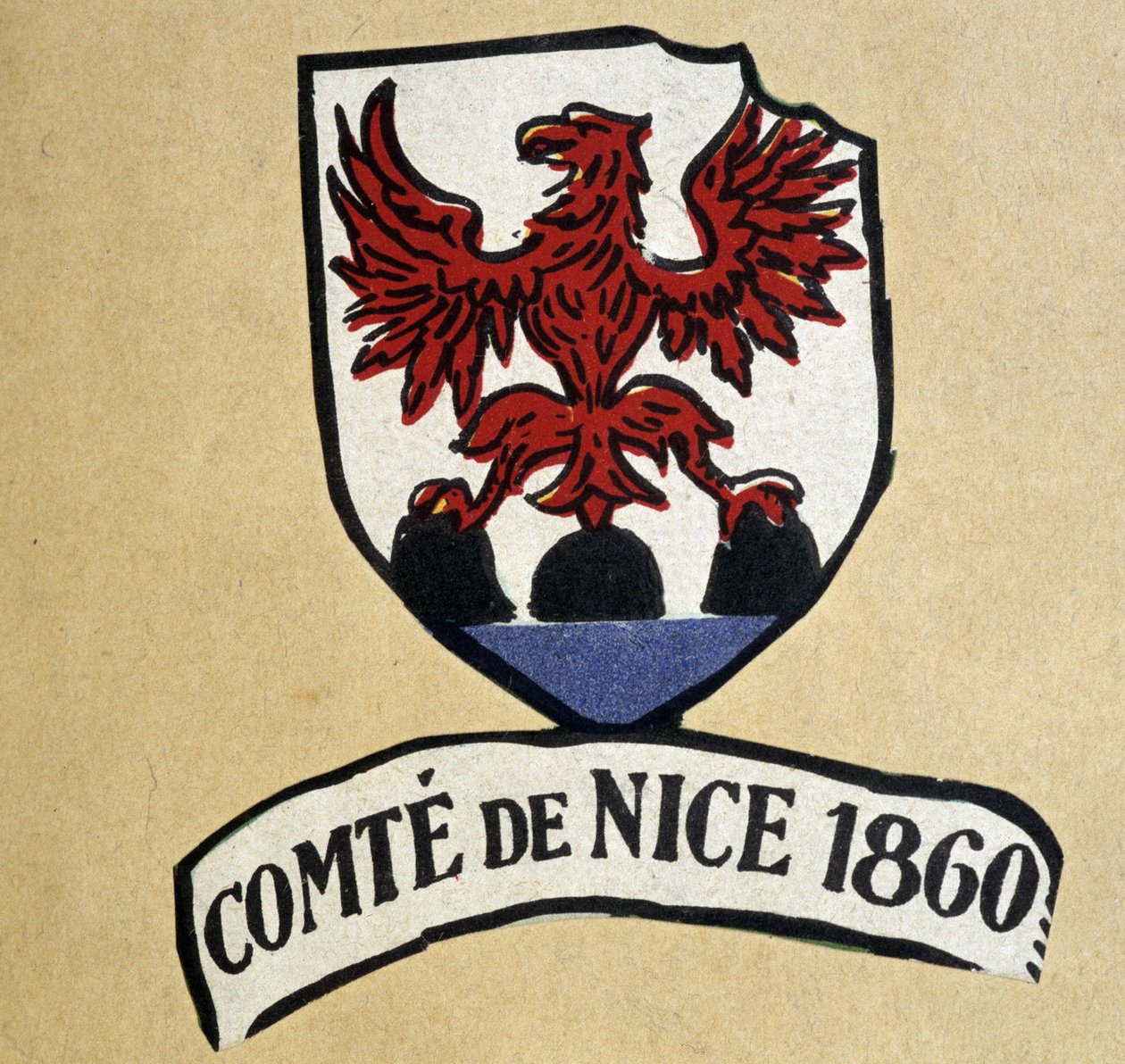 Herb hrabstwa Nicei autorstwa School French