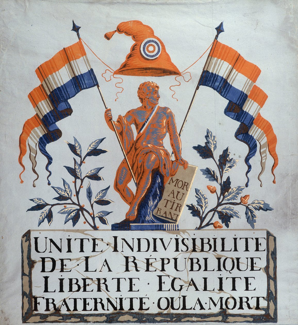 Śmierć tyranowi - Alegoria Republiki autorstwa School French