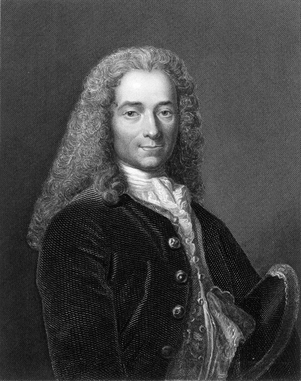 Francois Marie Arouet aka Voltaire (rycina) autorstwa School French