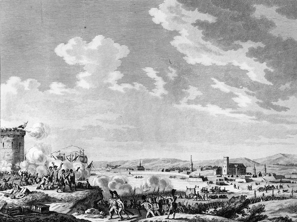 Rewolucja francuska i ruchy antyrewolucyjne: zwycięstwo odniesione przez Francuzów pod Quiberon 21 lipca 1795 r. nad rojalistami i armią Wielkiej Brytanii. Paryż, Biblioteka Instytutu Historii Rewolucji autorstwa School French