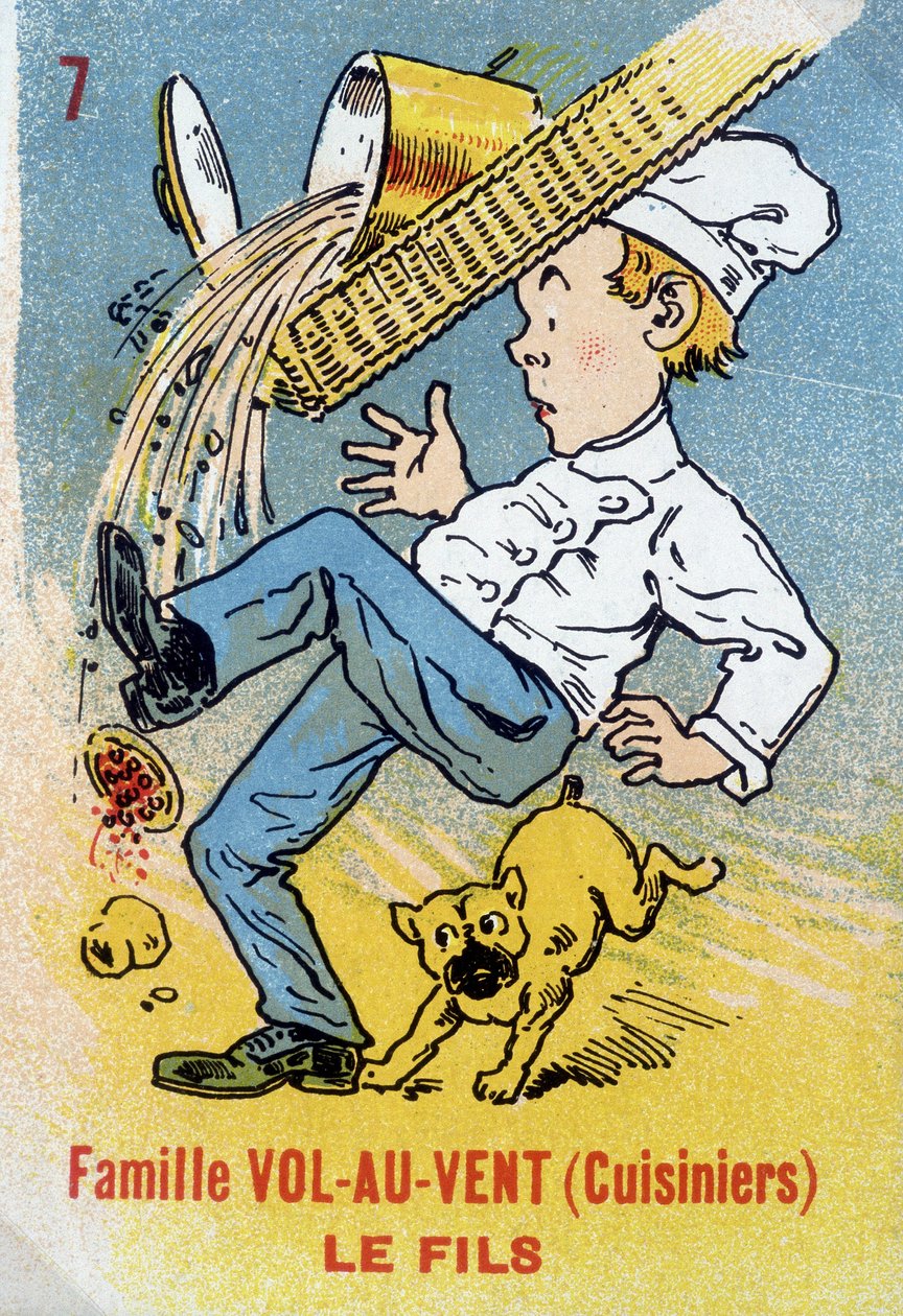 Gra Siedmiu Rodzin: Syn rodziny Vol-au-Vent (Kucharze). Muzeum Jouier Card, Issy-les-Moulineaux. autorstwa School French