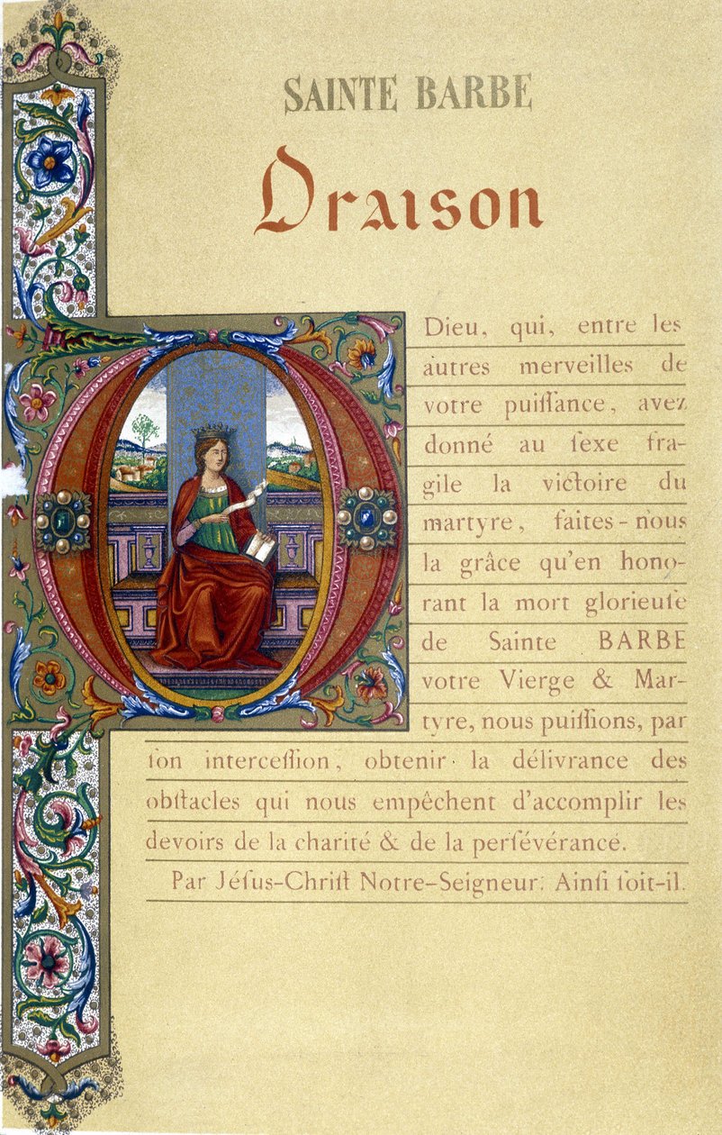 Modlitwa Świętej Brody. autorstwa School French