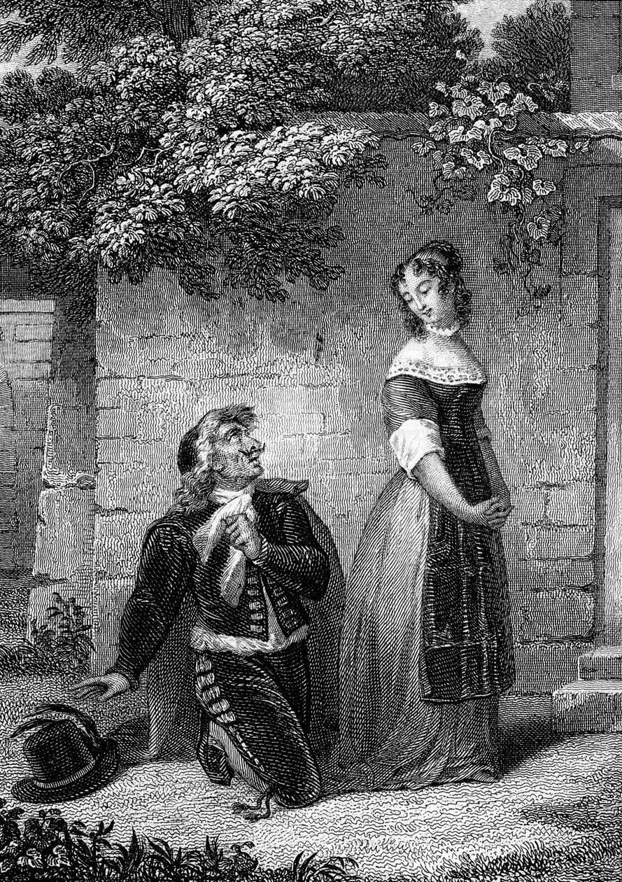 Szkoła Grawerowania Kobiet z „Dzieł” Jean-Baptiste Poquelin dit Moliere (Jean Baptiste Poquelin autorstwa School French
