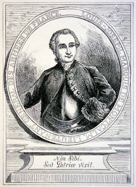 markiz de Montcalm (grafika) autorstwa School French