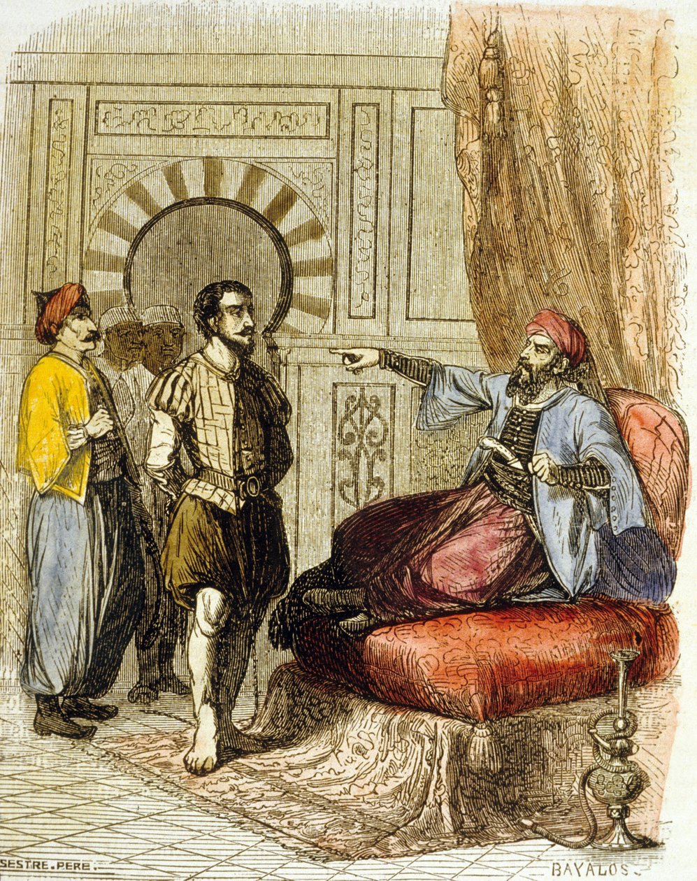 Miguel Cervantes przed Azan Baja autorstwa School French