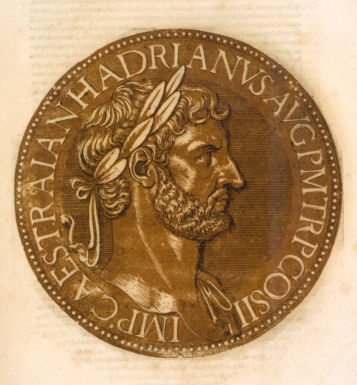 Cesarz Hadrian (kolor lito) autorstwa School French