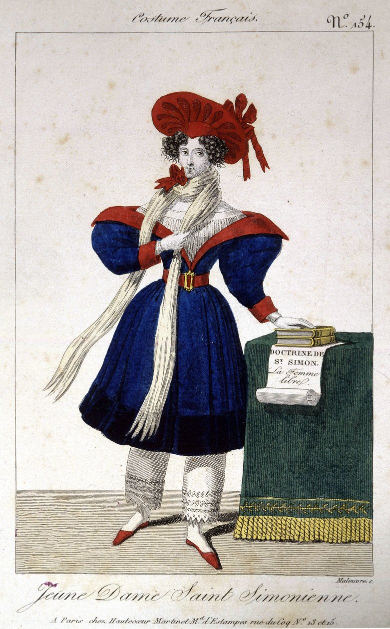 Młoda Pani Św. Simonian autorstwa School French