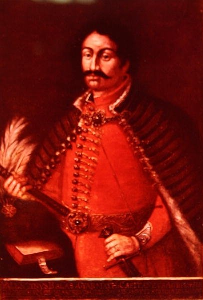 Balassa Balint (1554-94) (kolor lito) autorstwa School Hungarian