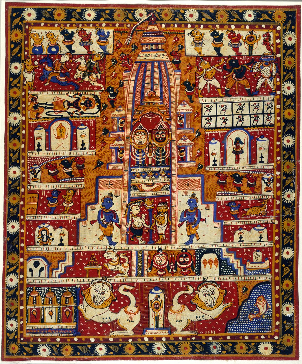 Dodaj MS Or 3721 Diagram świątyni Jagannath, ok. 1930 (akwarela na papierze) autorstwa School Indian