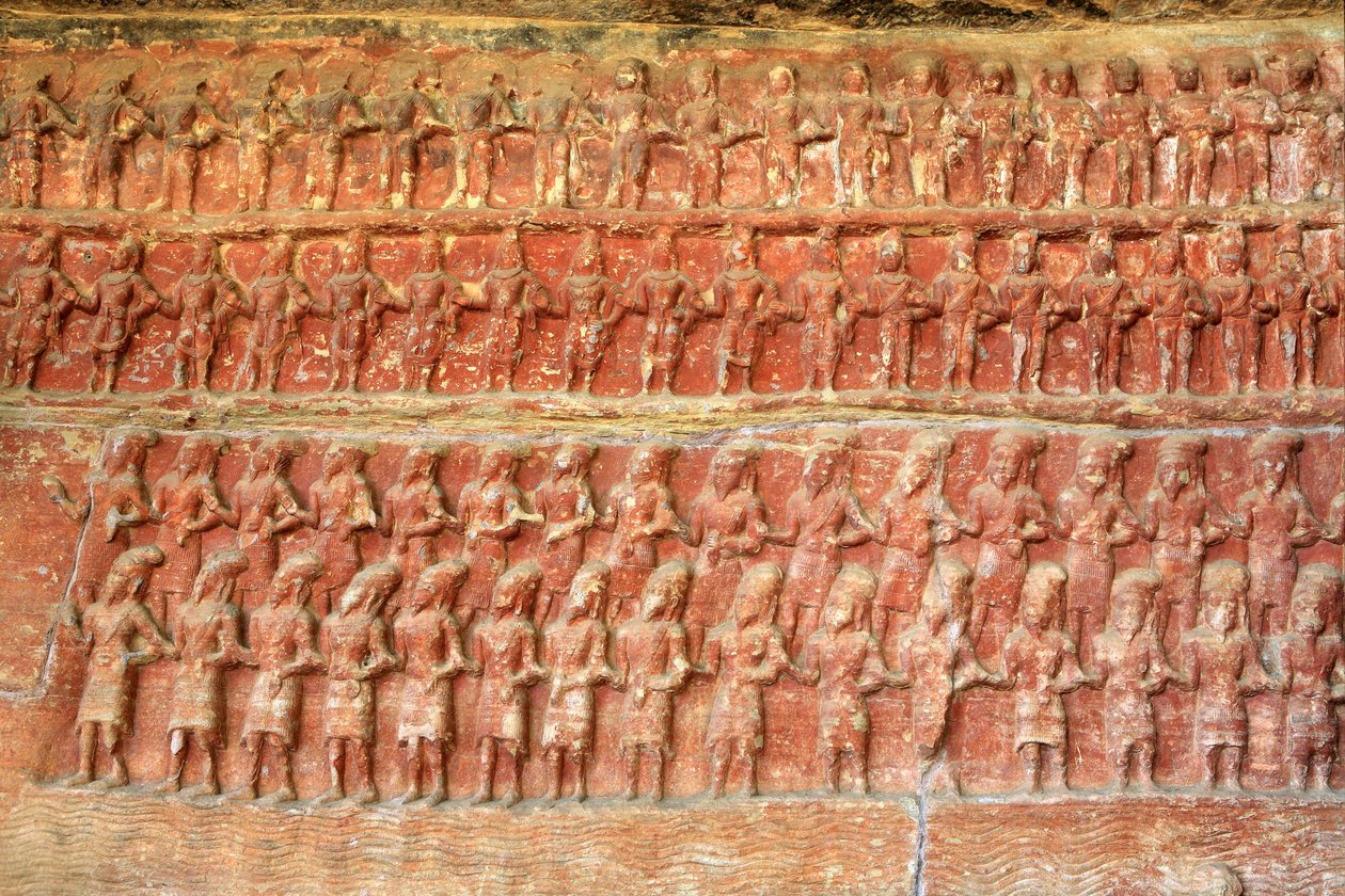 Szczegół, Wisznu jako awatar Varaha (zdjęcie) autorstwa School Indian