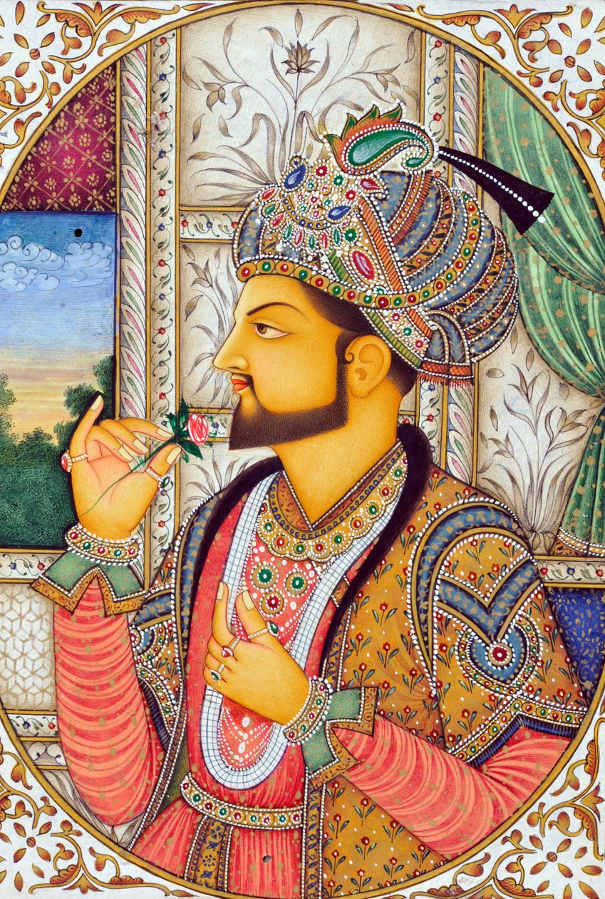 Malarstwo miniaturowe Mughul Cesarz Shah Jahan Indie Azja autorstwa School Indian