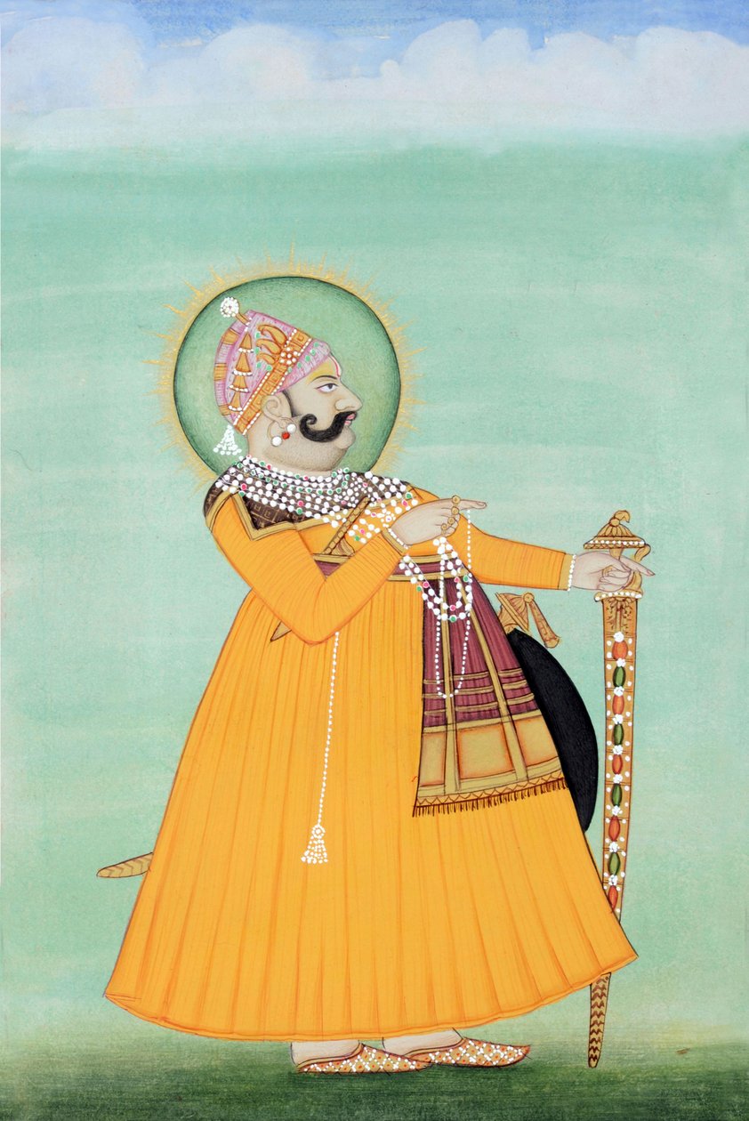 Malarstwo miniaturowe maharadży Sawai Madho Singha, Jaipur autorstwa School Indian