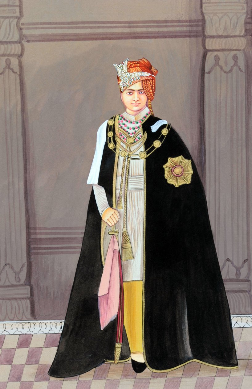 Malarstwo miniaturowe maharadży Sawai Man Singha Drugiego, Jaipur autorstwa School Indian
