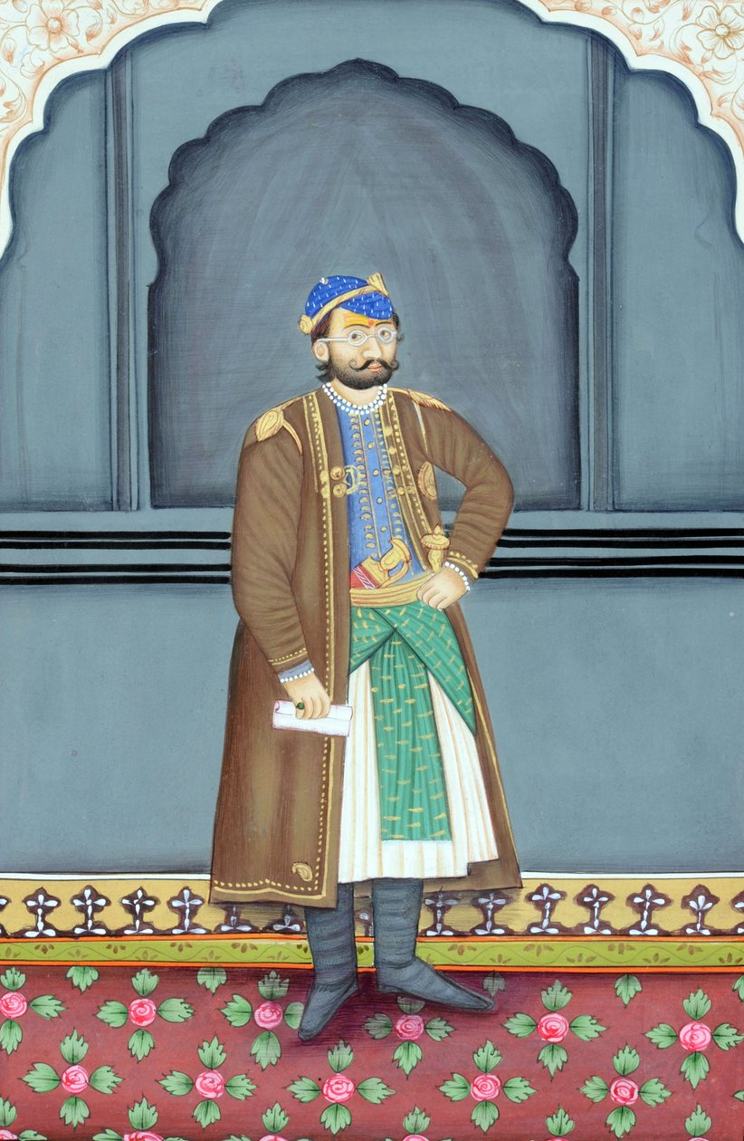 Malarstwo miniaturowe maharadży Sawai Ram Singh Second, Jaipur autorstwa School Indian