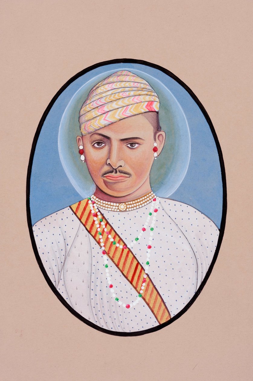 Miniatura przedstawiająca Maharao Umed Singha autorstwa School Indian