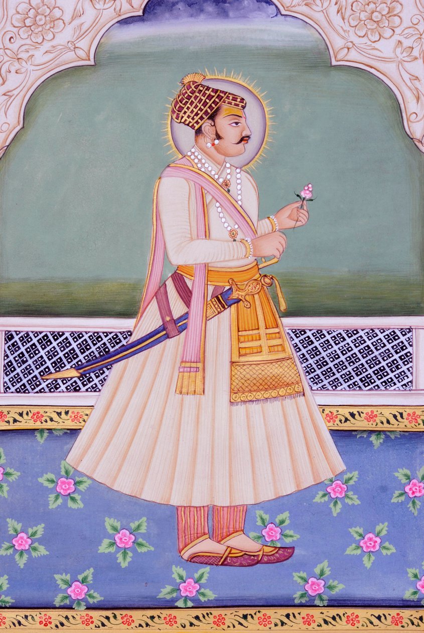 Malarstwo miniaturowe Mirza Raja Jai Singh, Jaipur autorstwa School Indian