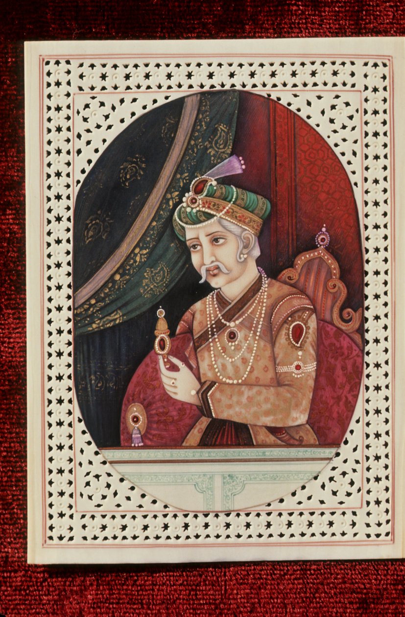 Portret Akbara autorstwa School Indian
