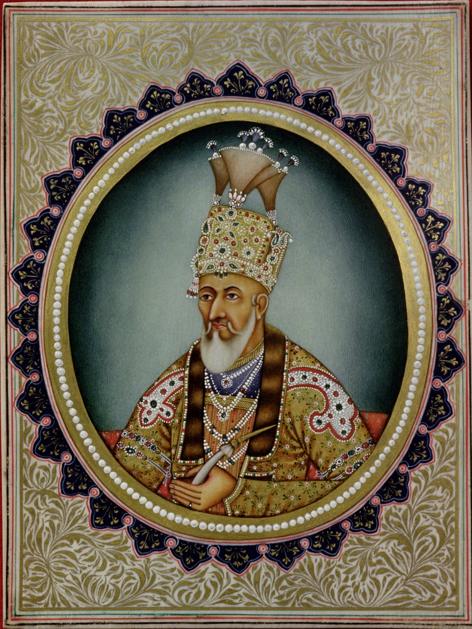 Portret Bahadura Szacha II (1775-1862) autorstwa School Indian