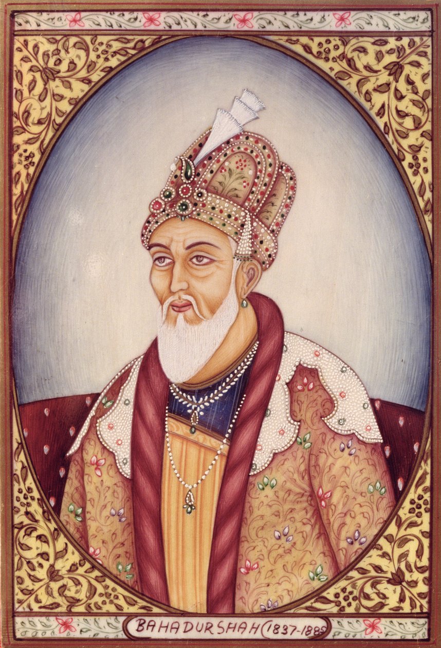 Portret Bahadura Szacha II (1775-1862) autorstwa School Indian