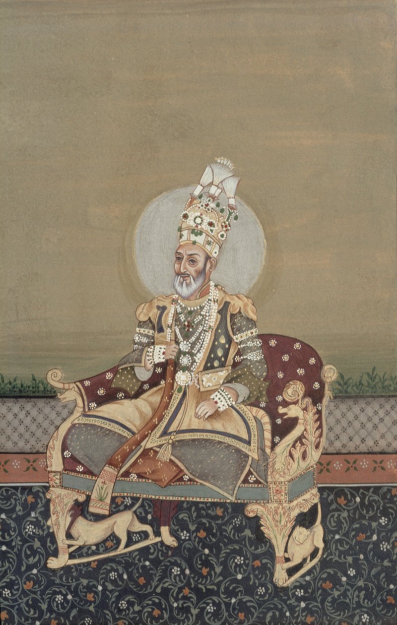 Portret Bahadura Szacha II (1775-1862) autorstwa School Indian