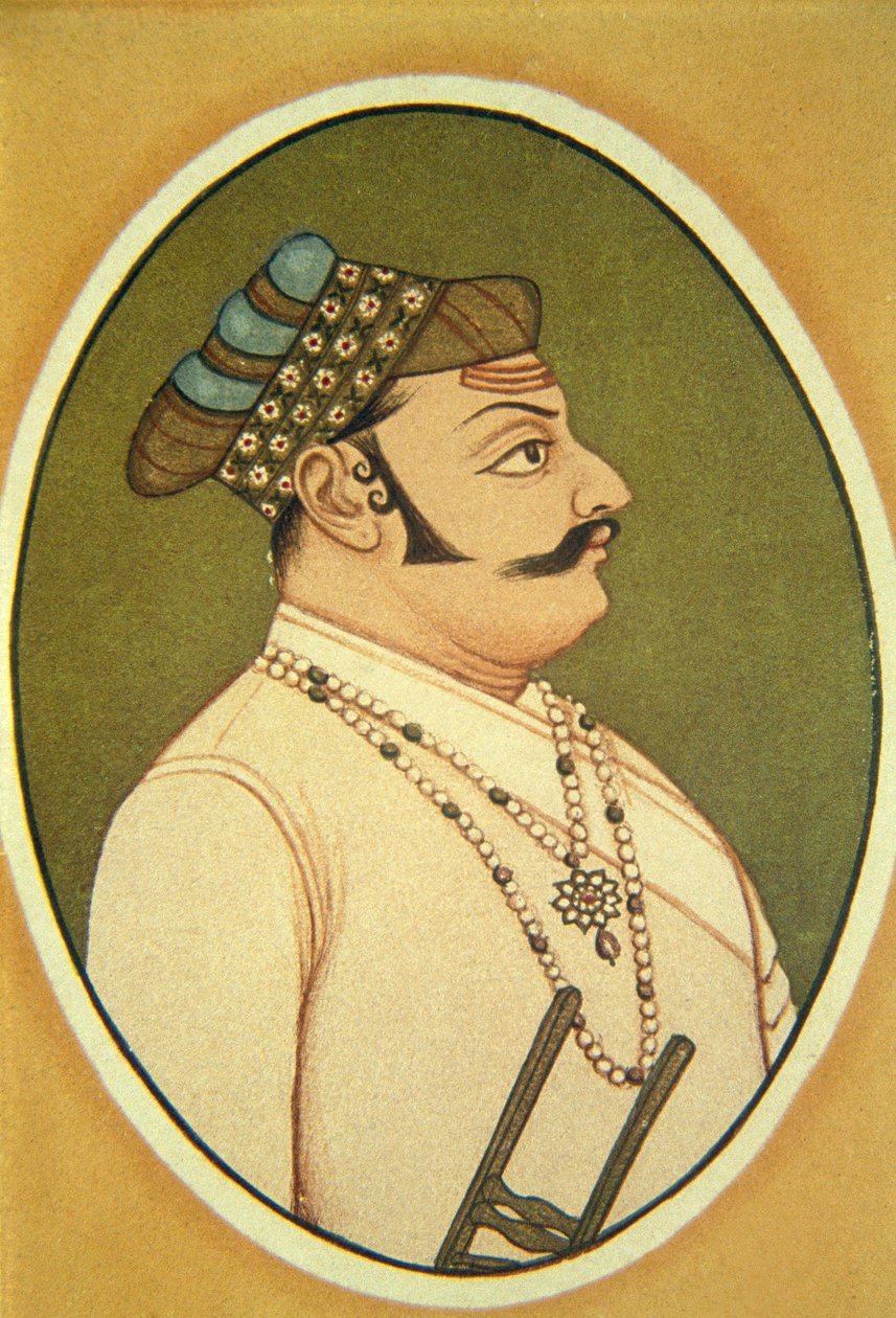Portret maharadży Udai Singha, Udaipur, Radżastan, Indie autorstwa School Indian
