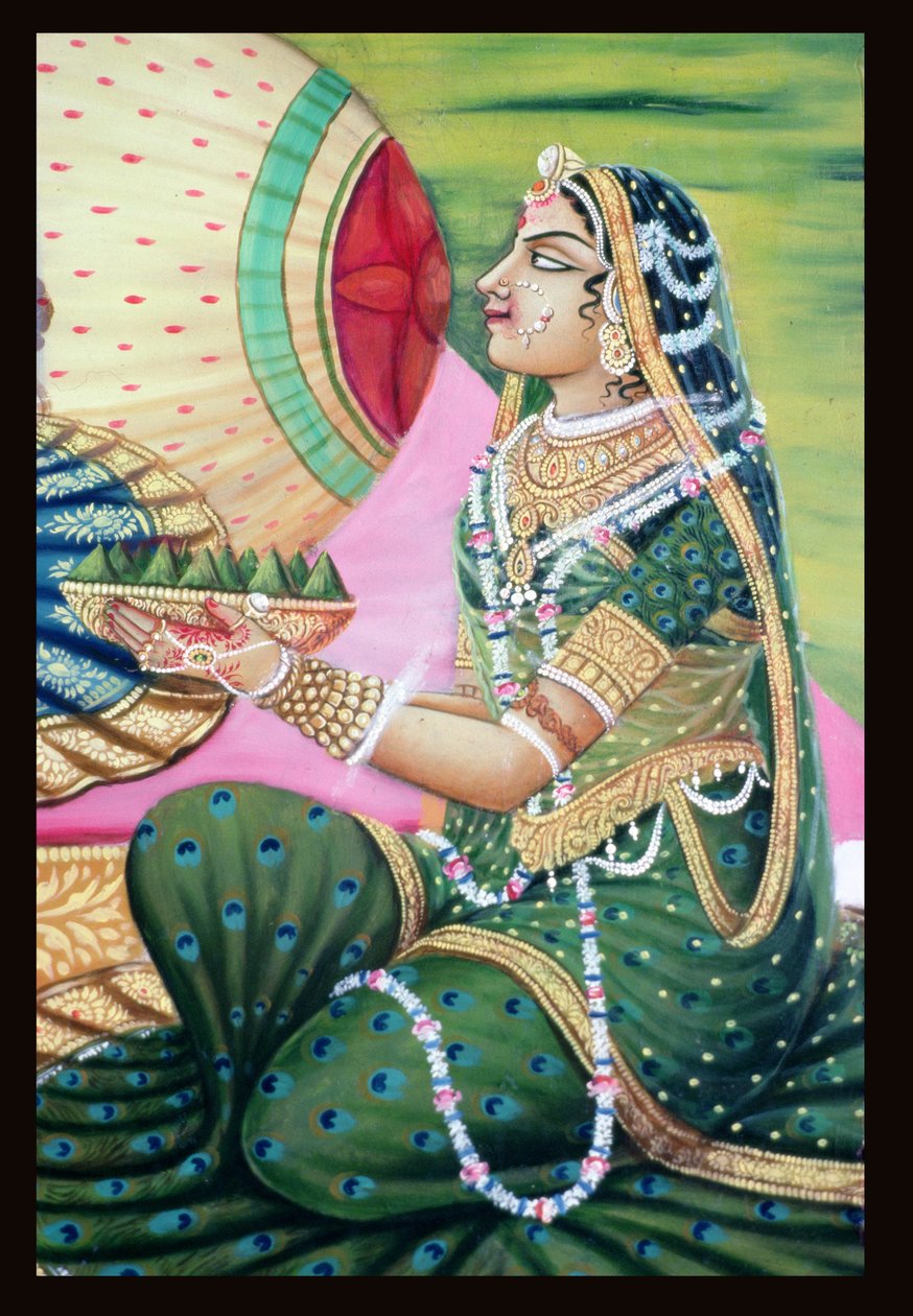 Radha, jedna z żon Kryszny autorstwa School Indian