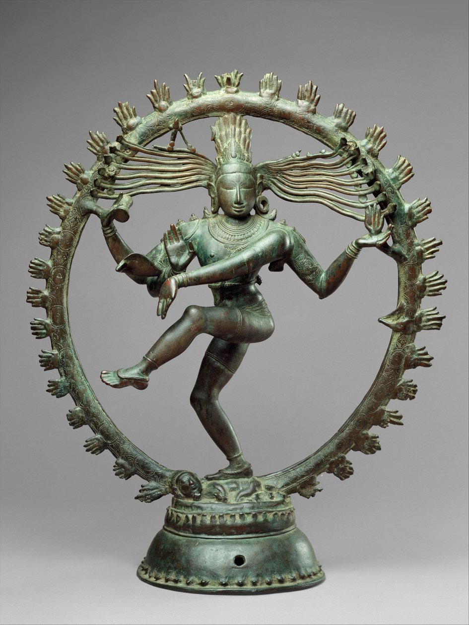 Shiva Nataraja, Pan Tańca, ok. XI w. (miedź) autorstwa School Indian